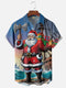Men's Christmas Funny Graphic Short Sleeve Hawaiian Shirt